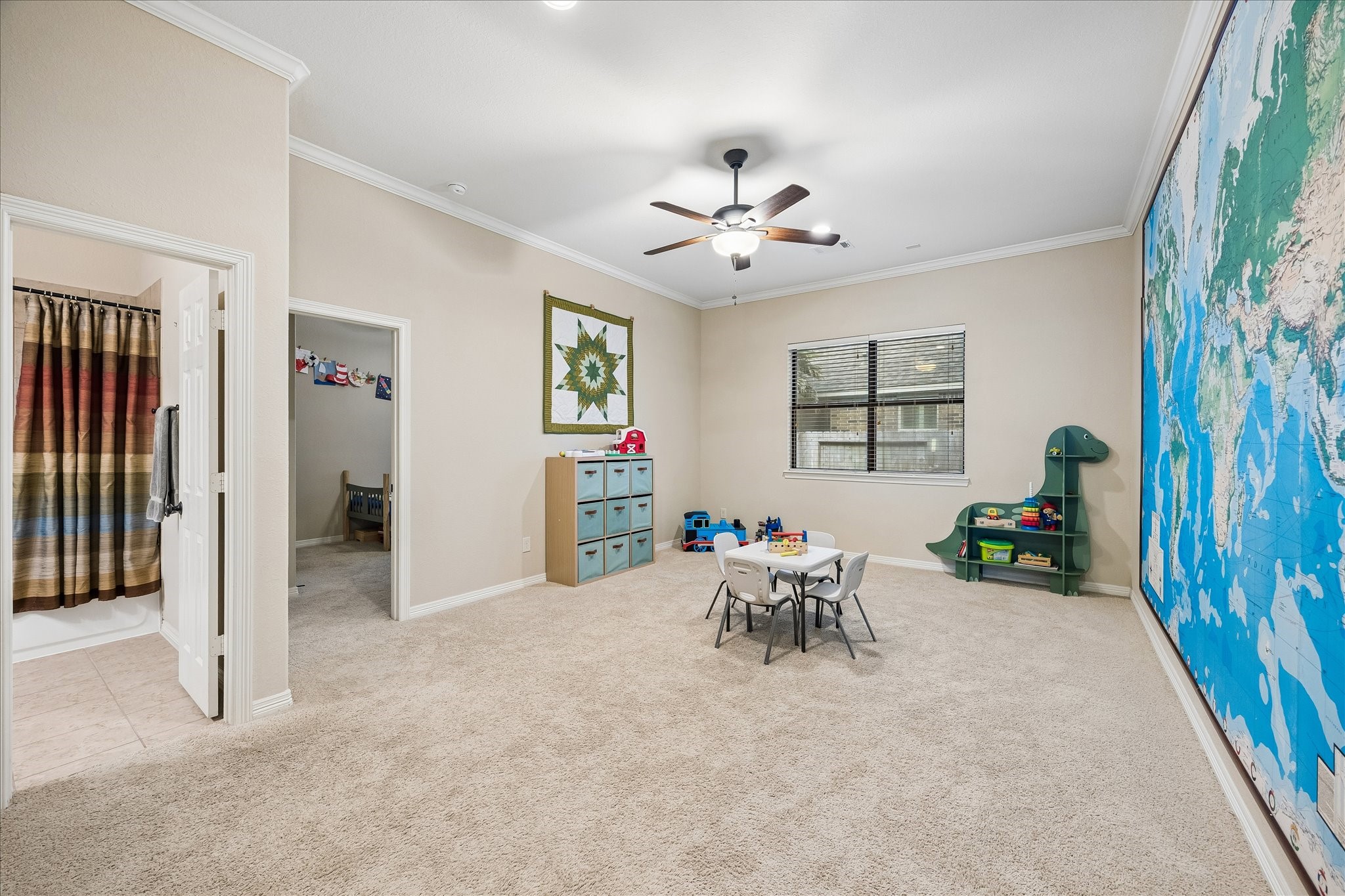622 West Fork Webster, TX 77598 - Photo 19 of 36 Flexible bonus room between secondary bedrooms—ideal for playroom, study area, or media space.