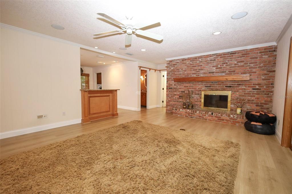 102 Pineview Court Altamonte Springs, FL 32714 - Photo 17 of 59 an empty room with fireplace and stainless steel appliances