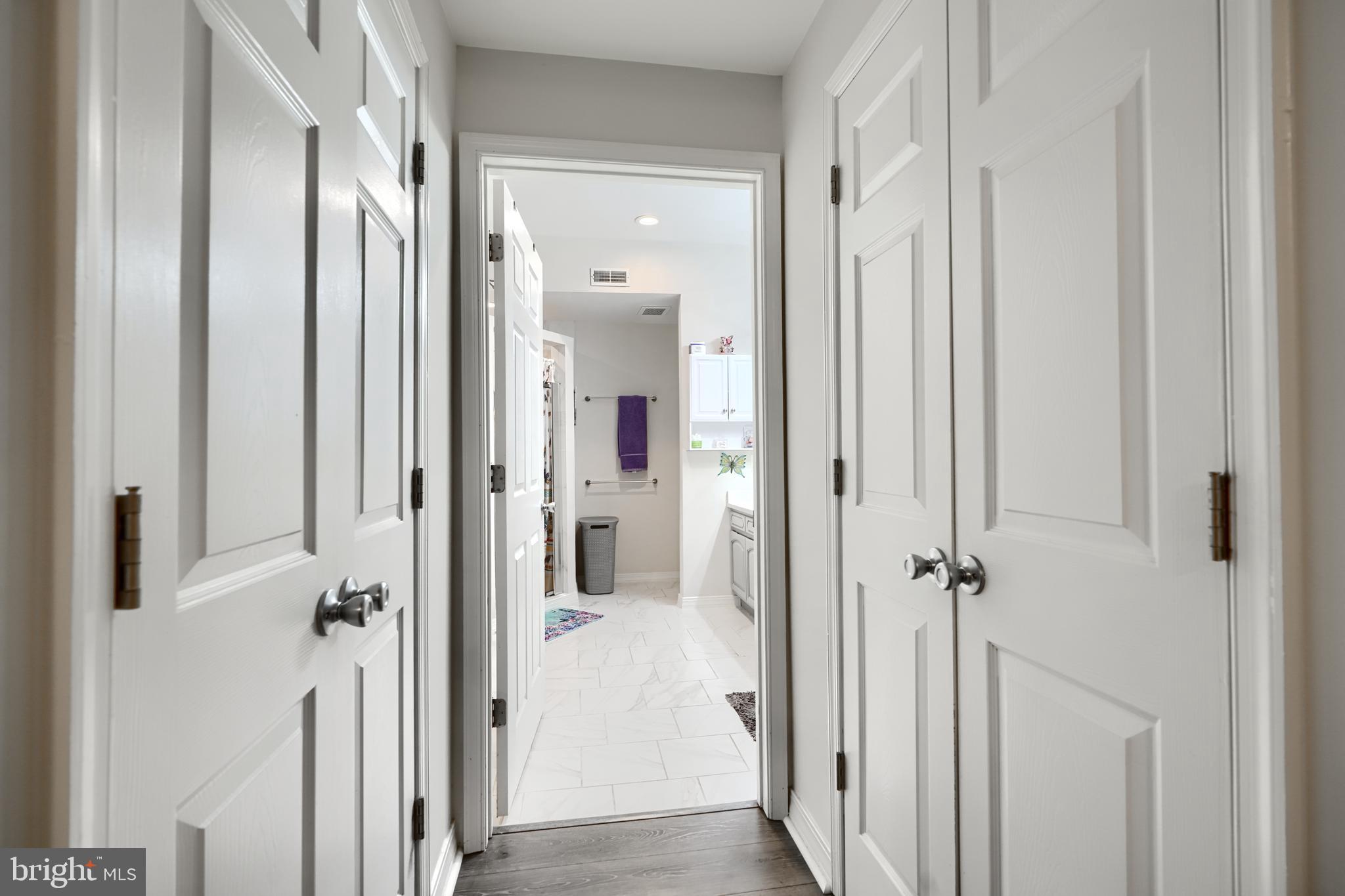 231 Roundhouse Drive, Unit 3E Perryville, MD 21903 - Photo 18 of 38 a view of a bathroom from a hallway