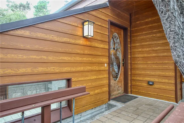 a view of front door