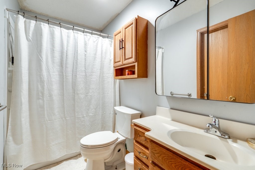 8998 Horn Road Windham, OH 44288 - Photo 21 of 34 Full bath with vanity and a shower with curtain