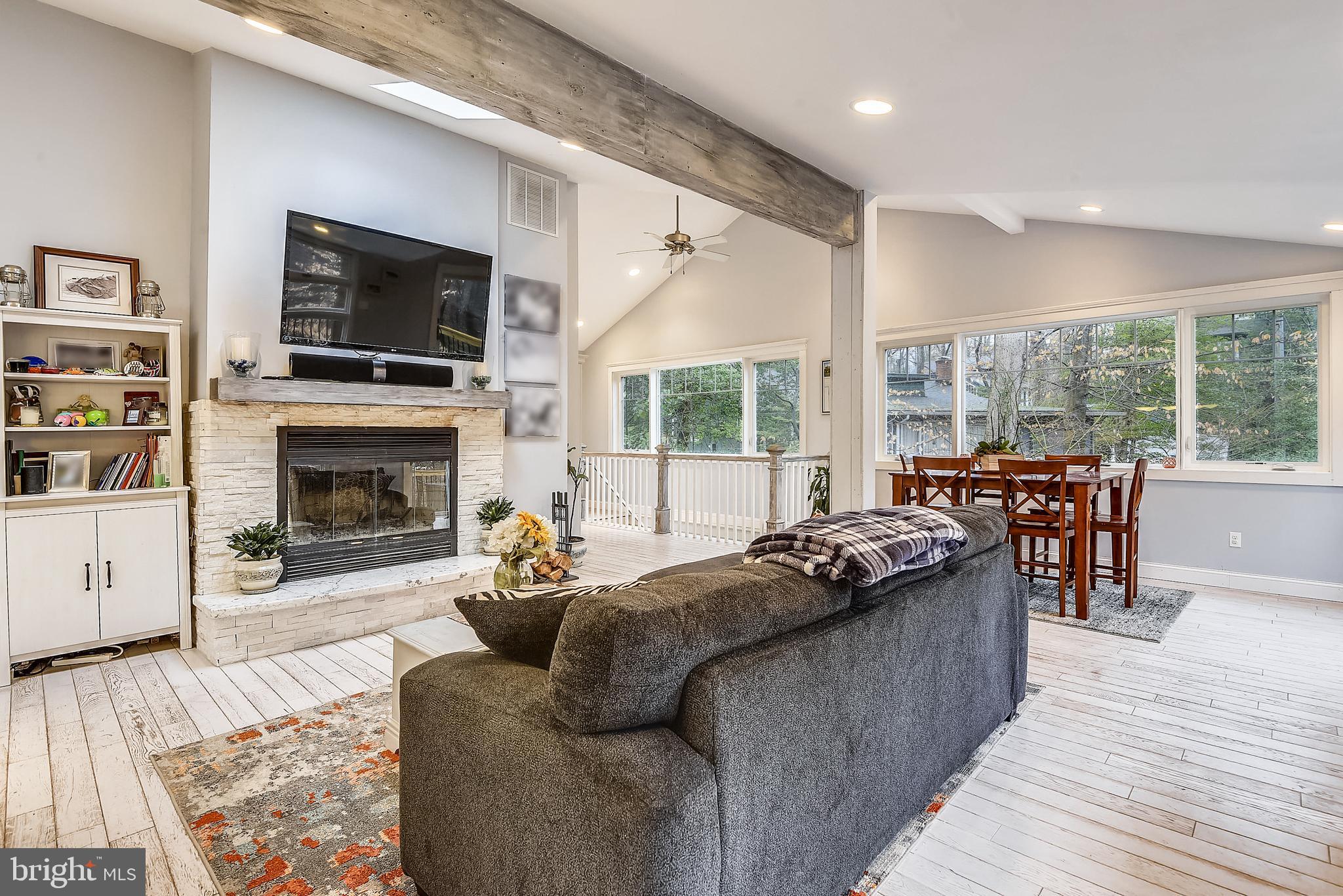 232 Nottingham Hill Annapolis, MD 21405 - Photo 4 of 70 a living room with fireplace furniture and a flat screen tv