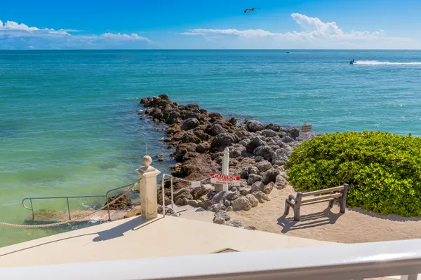 a view of a volley ball court