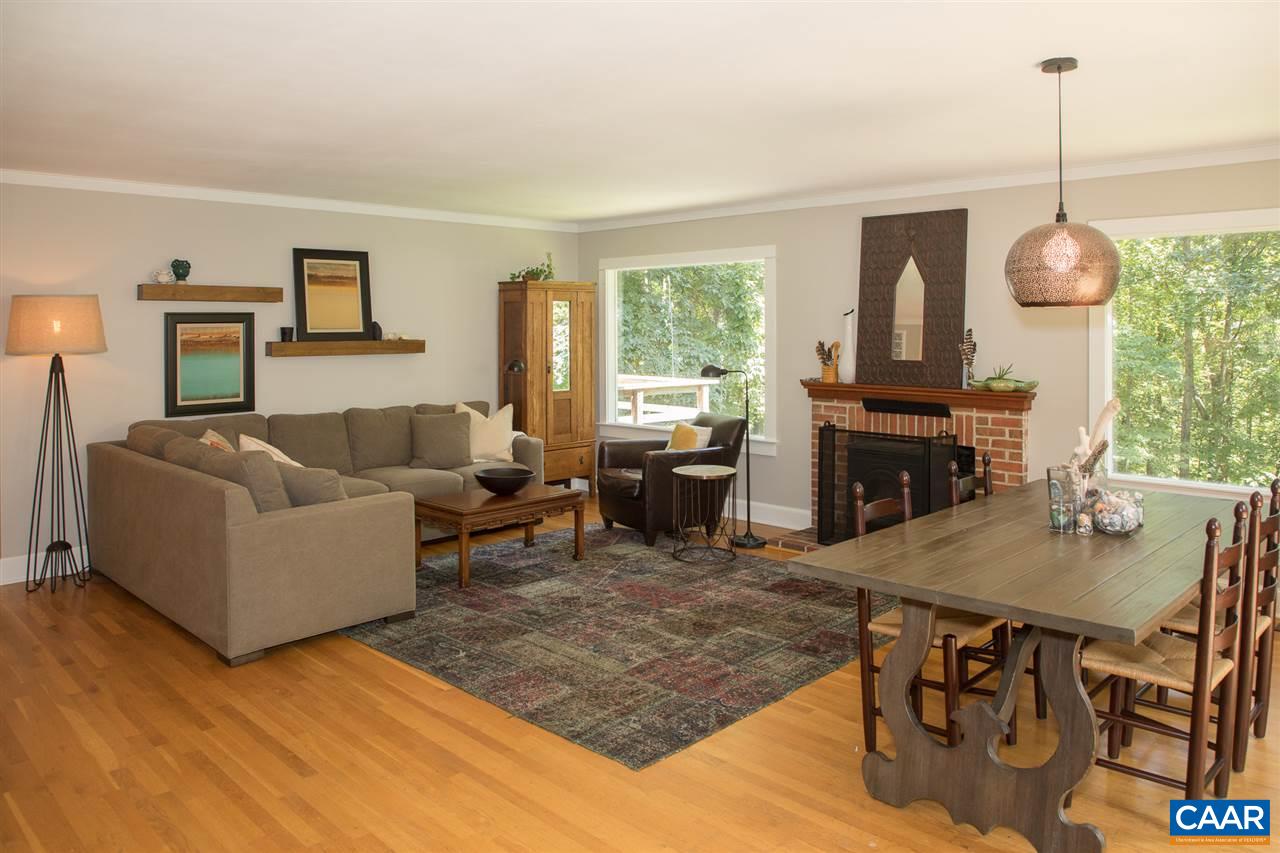 2227 Miller Lake Road Afton, VA 22920 - Photo 5 of 45 a living room with furniture a window and a dining table