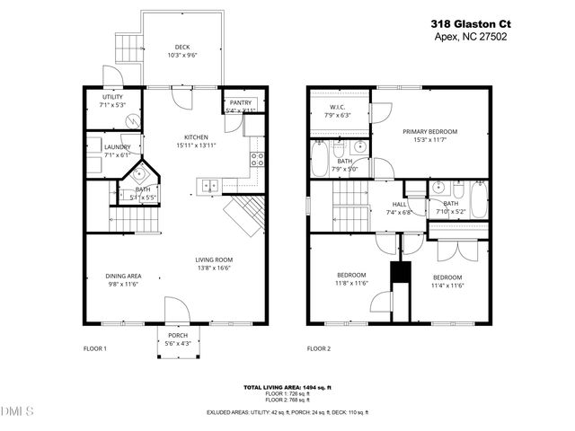 $395,000 | 318 Glaston Court, Apex, NC 27502