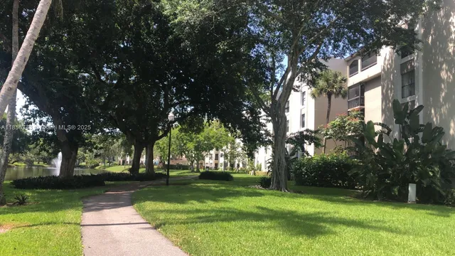 a view of backyard with green space