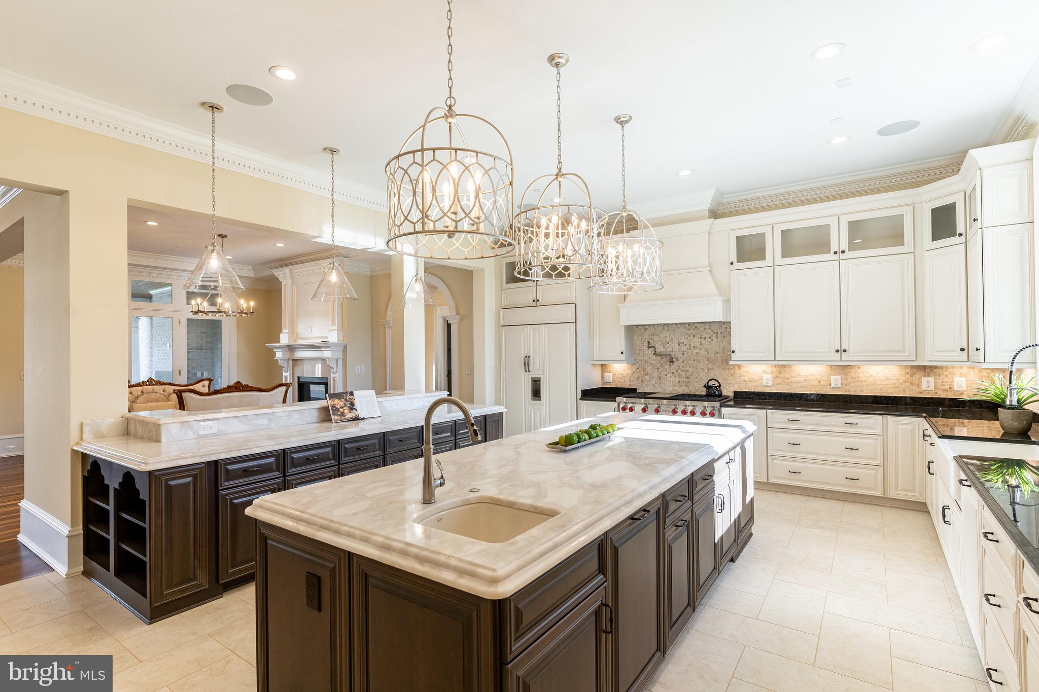 10110 Chapel Road Potomac, MD 20854 - Photo 10 of 28 a kitchen with kitchen island granite countertop a sink a center island and cabinets