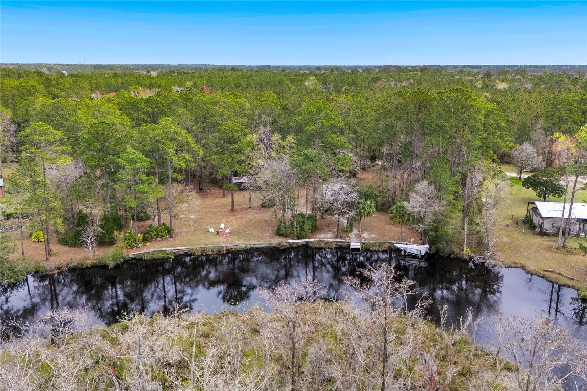 65094 Logan Road Yulee, FL 32097 - Photo 30 of 38 an aerial view of a houses with a yard