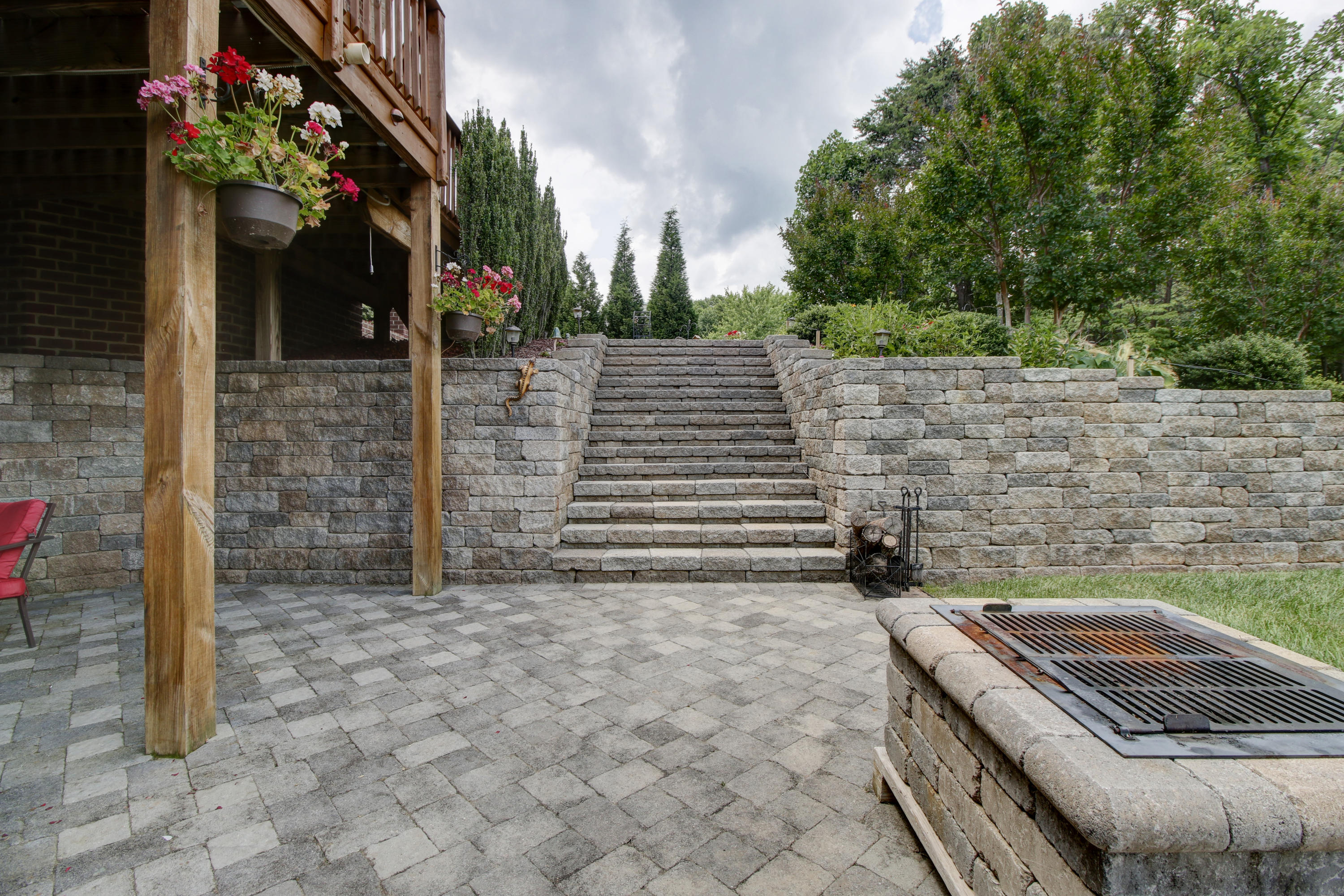412 Thornblade Way Blue Ridge, VA 24064 - Photo 38 of 47 a view of a backyard with sitting area