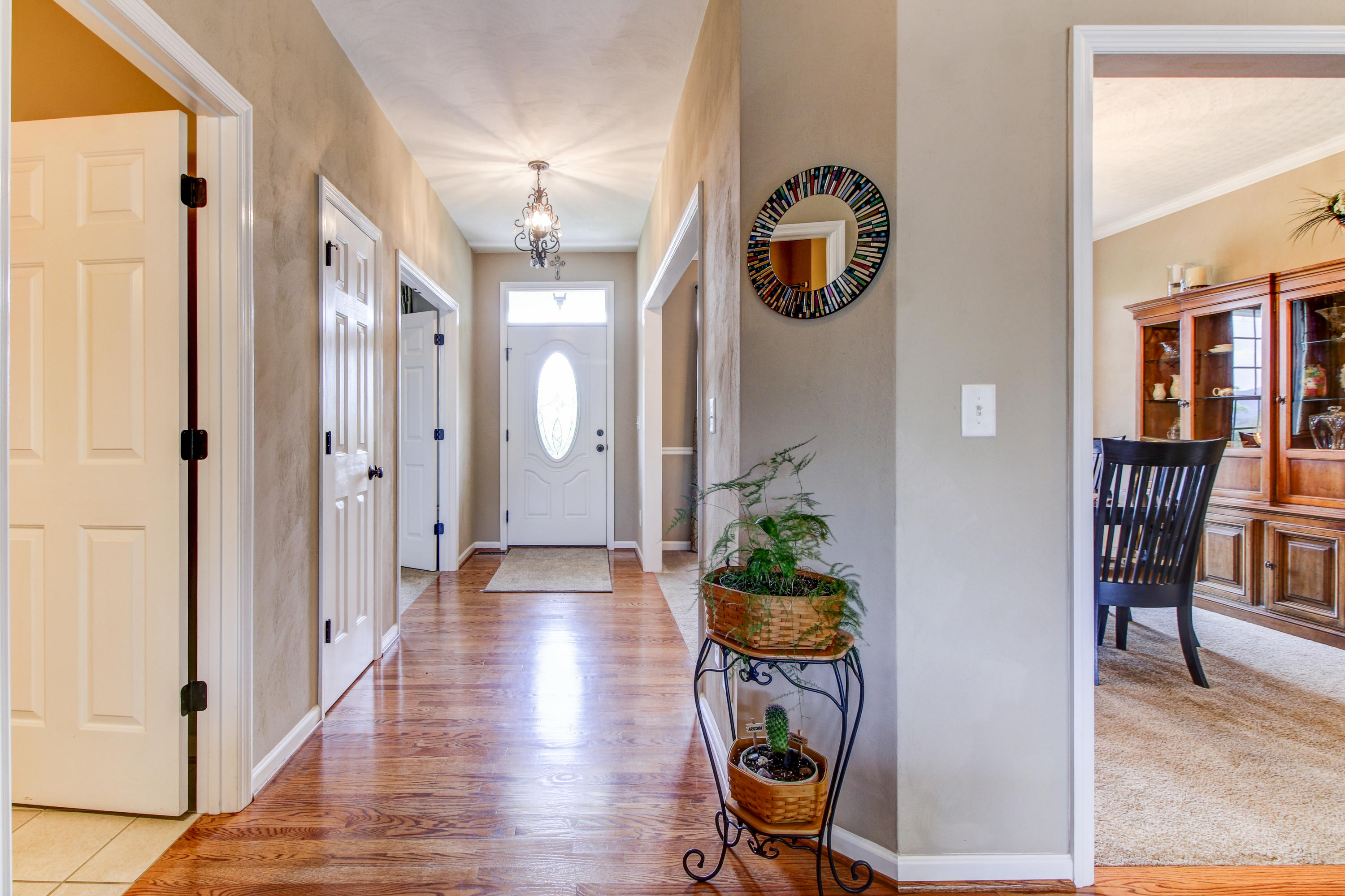 412 Thornblade Way Blue Ridge, VA 24064 - Photo 5 of 47 a view of entryway and hall with wooden floor