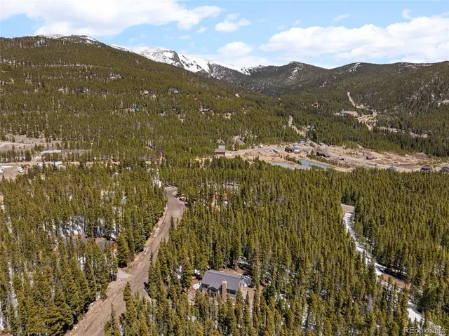 a view of city and mountain