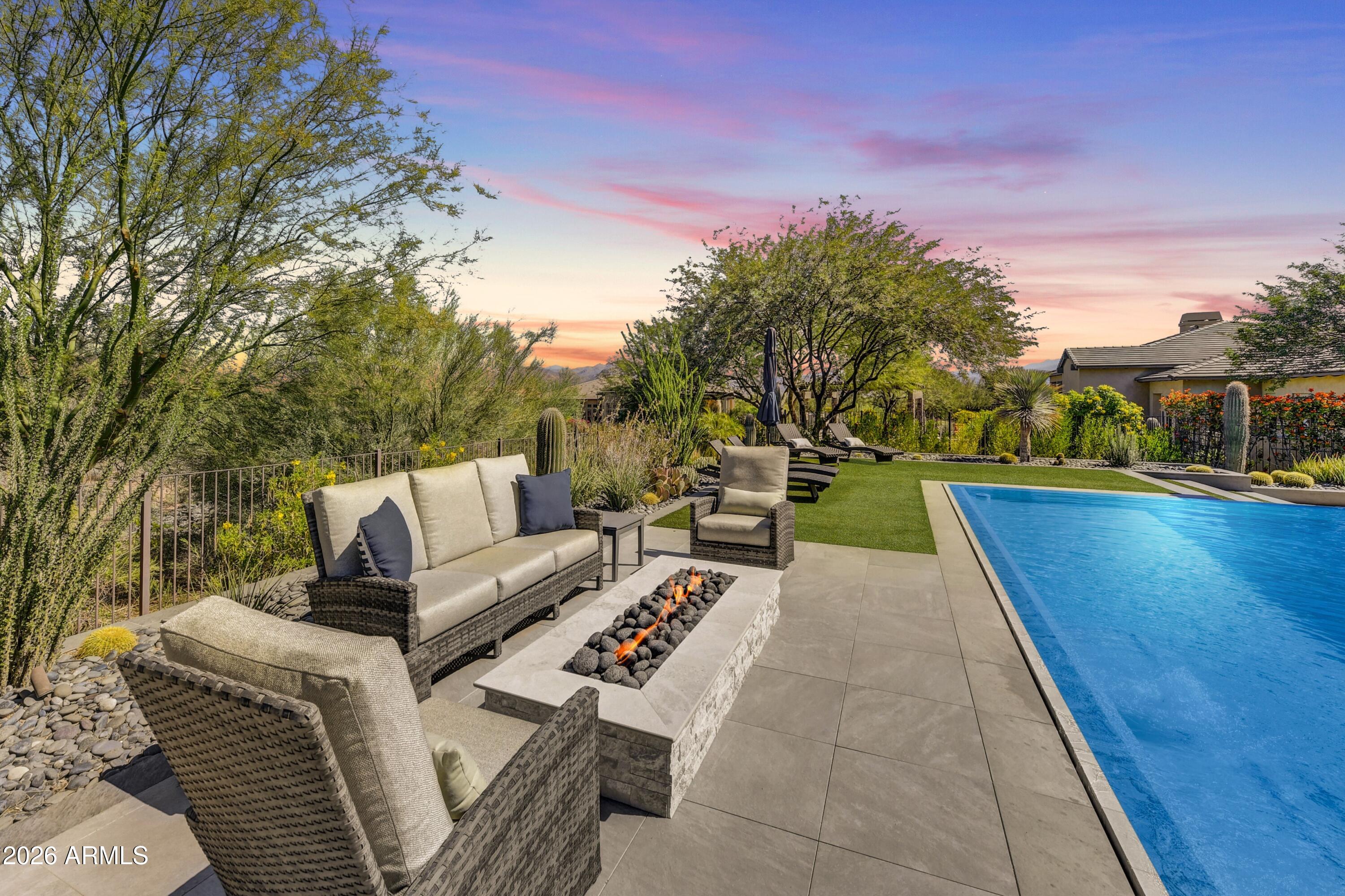 17348 East Hidden Green Court Rio Verde, AZ 85263 - Photo 50 of 52 053_52Poolside Firepit