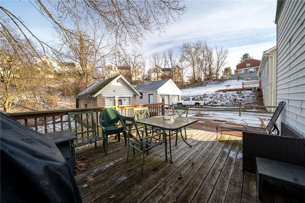 180 Hinkel Road Pittsburgh, PA 15229 - Photo 35 of 45 a view of house with deck outdoor seating and city view