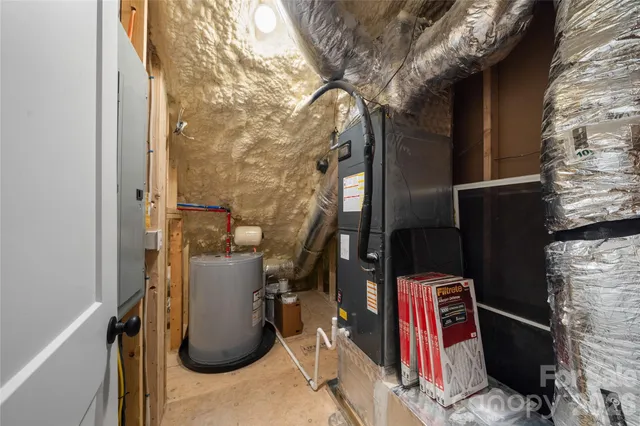 a view of storage and utility room