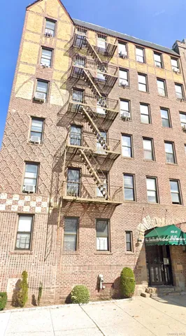 a front view of a building