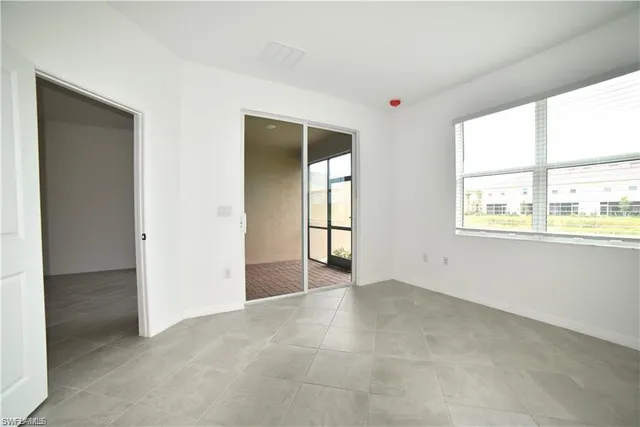 a view of an empty room