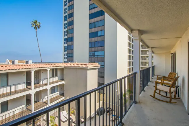 a view of balcony with couch