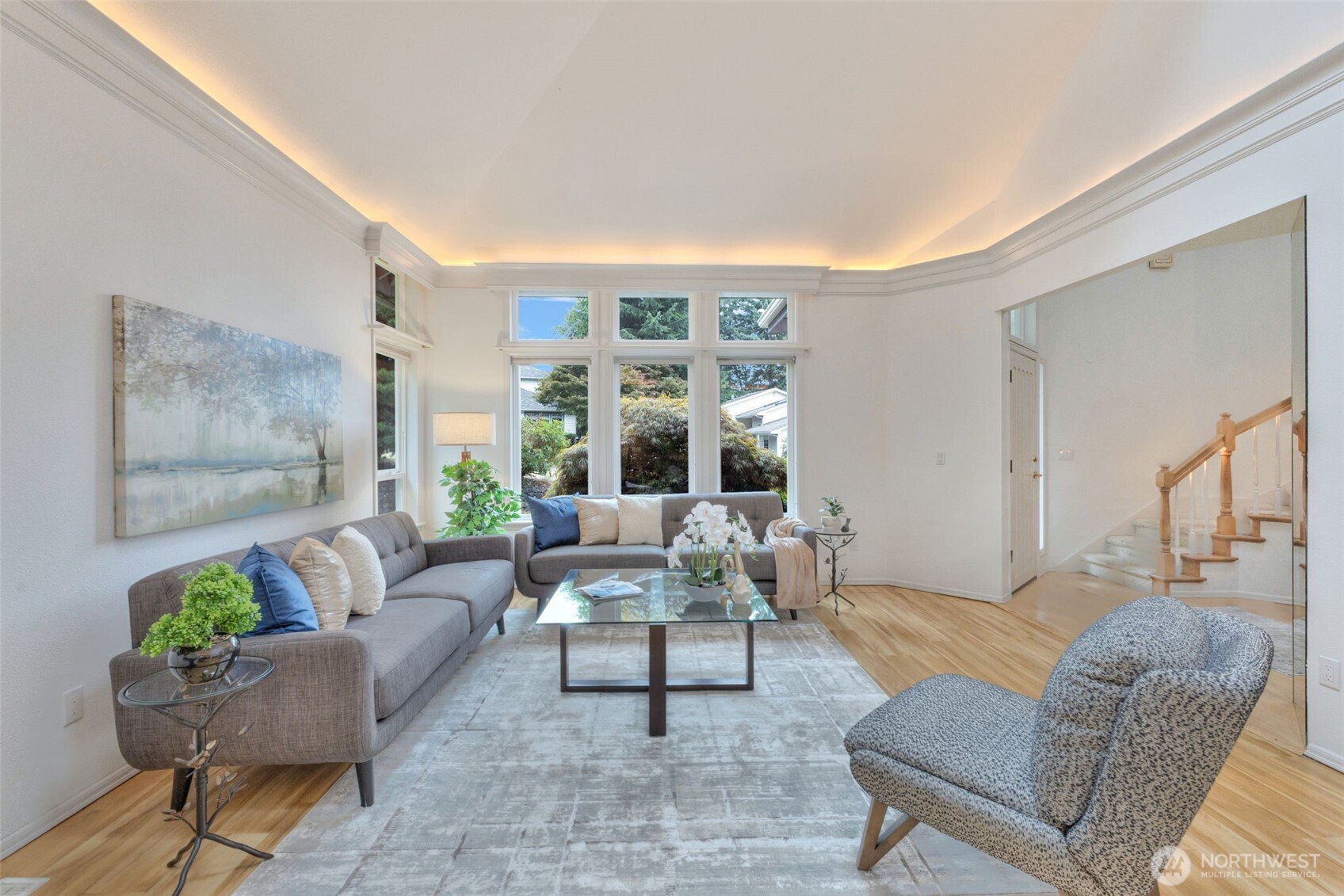 311 Keach Loop Steilacoom, WA 98388 - Photo 9 of 38 a living room with furniture and a large window