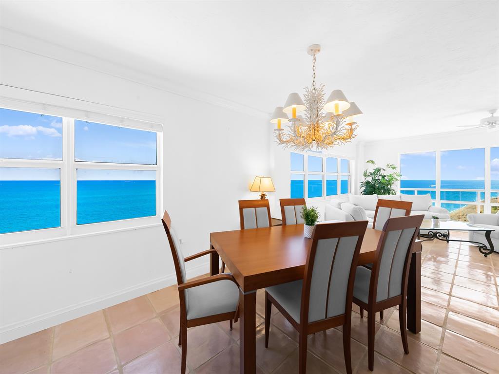 3400 Galt Ocean Drive, Unit 1202S Fort Lauderdale, FL 33308 - Photo 11 of 36 a view of a dining room with furniture window and outside view