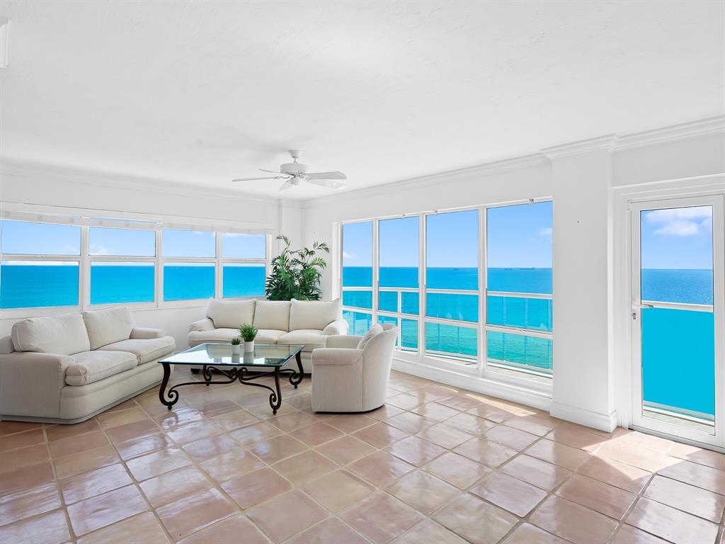 3400 Galt Ocean Drive, Unit 1202S Fort Lauderdale, FL 33308 - Photo 7 of 36 a living room with furniture and a window