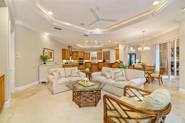 a view of a swimming pool with a porch