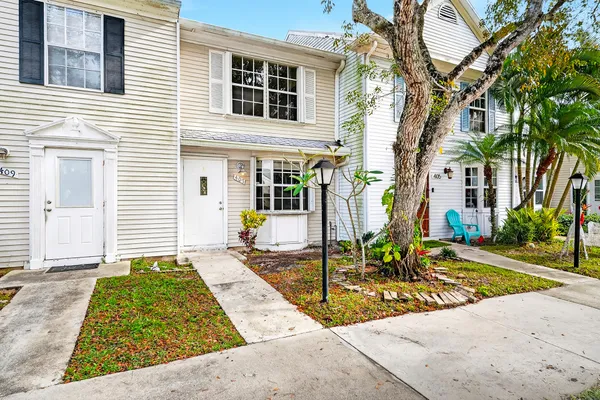 a view of a house with patio
