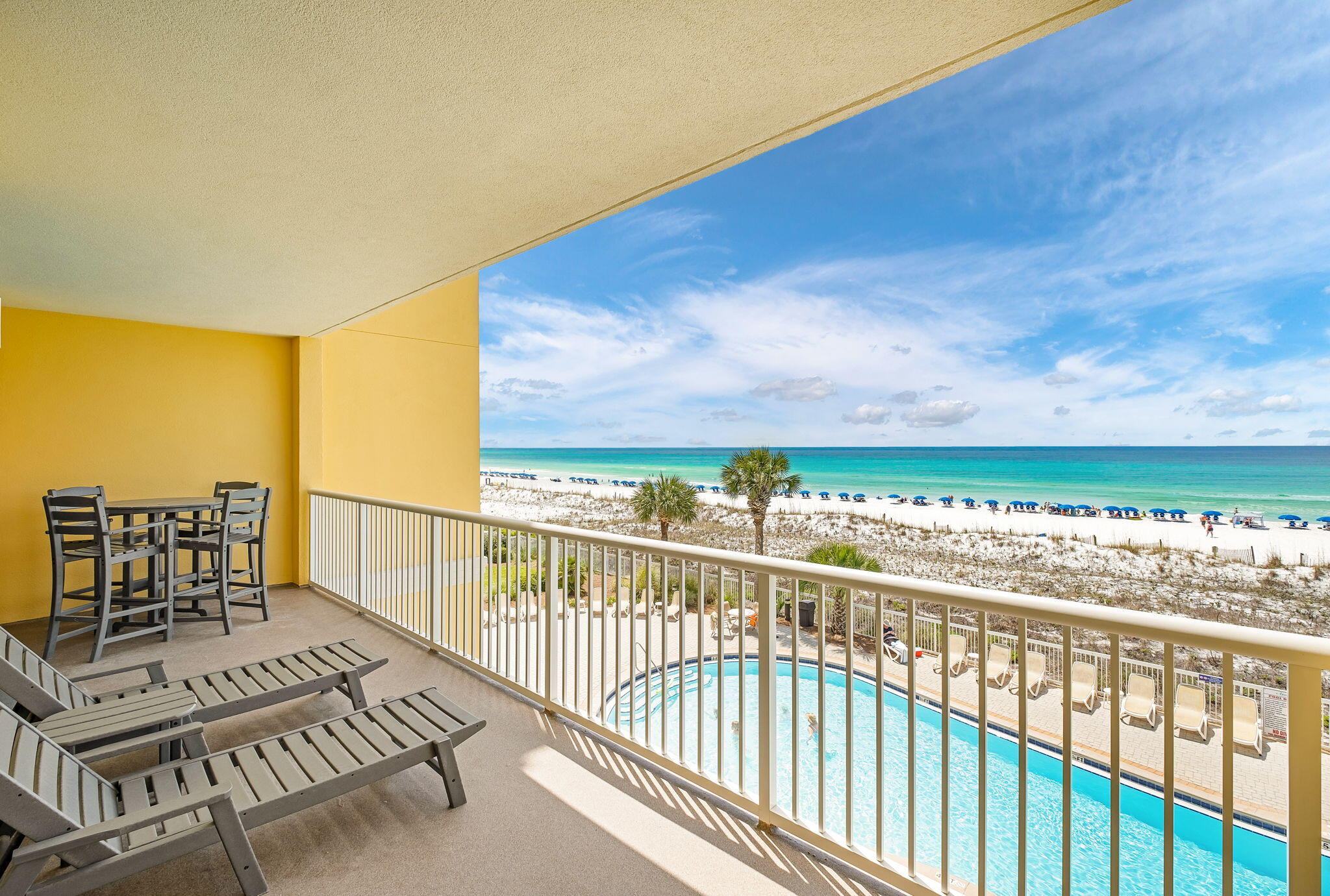 1150 Santa Rosa Boulevard, Unit 305 Fort Walton Beach, FL 32548 - Photo 3 of 43 a view of a balcony with chairs
