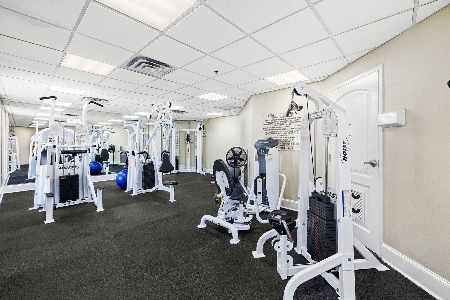 1150 Santa Rosa Boulevard, Unit 305 Fort Walton Beach, FL 32548 - Photo 43 of 43 a view of a room with gym equipment