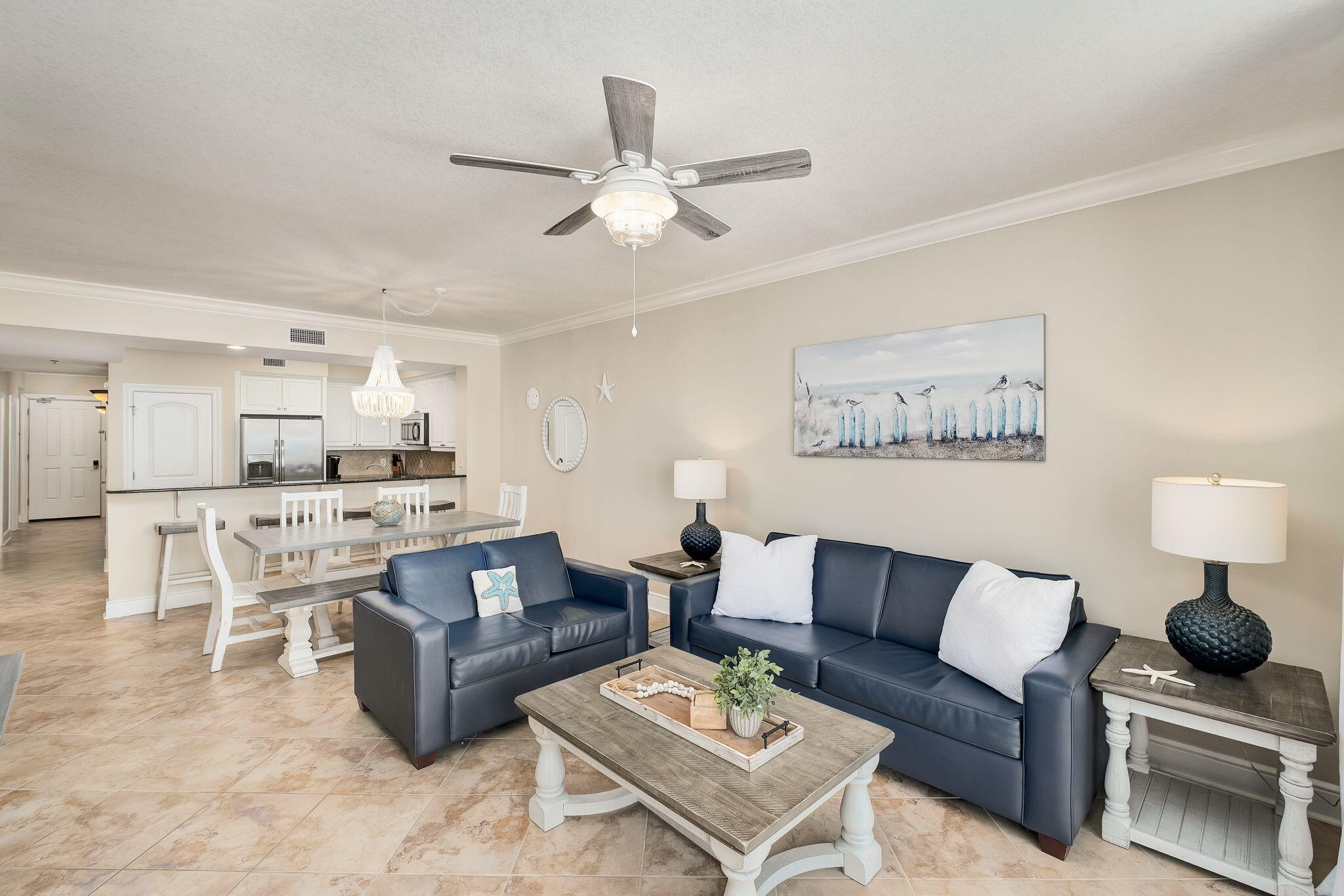 1150 Santa Rosa Boulevard, Unit 305 Fort Walton Beach, FL 32548 - Photo 9 of 43 a living room with furniture and view of kitchen