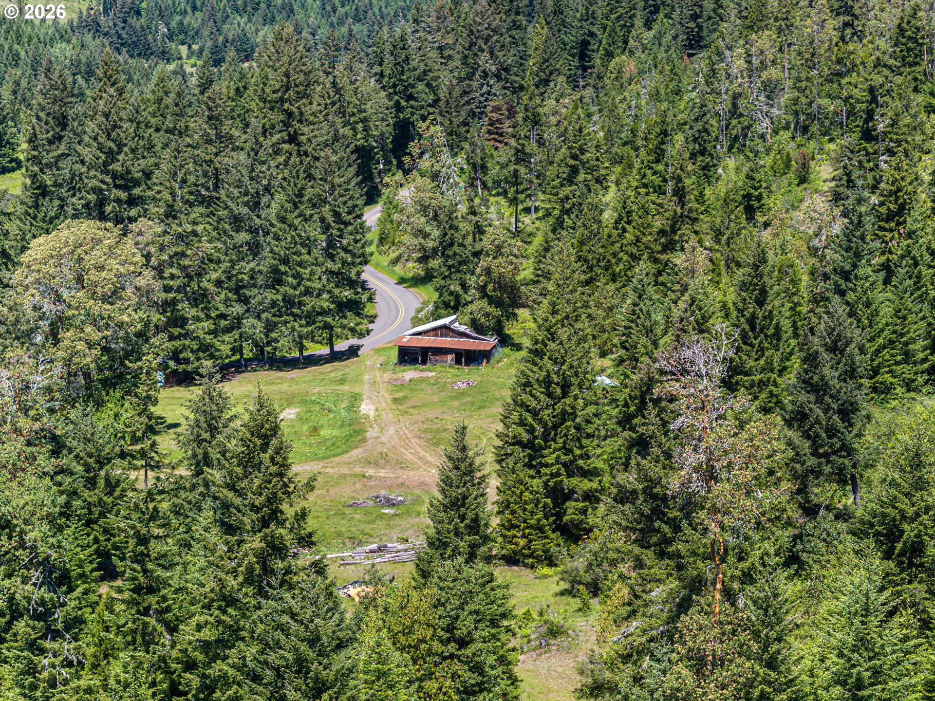 77521 Brock Road Oakridge, OR 97463 - Photo 26 of 48 a view of a garden with an outdoor space