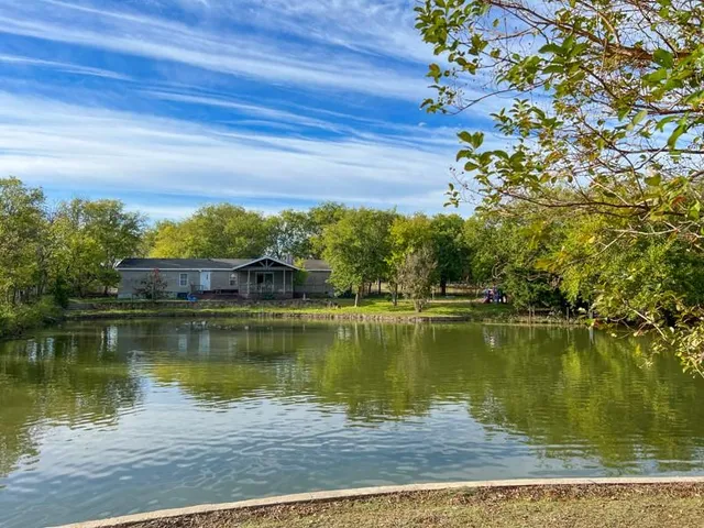 a backyard of a house