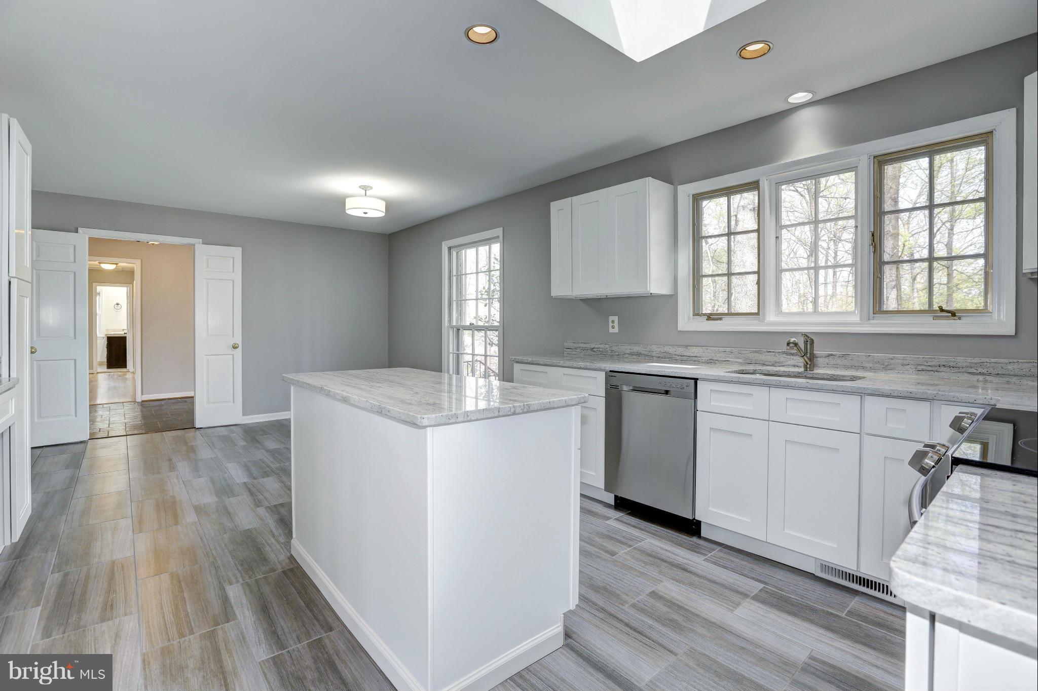 13116 Brandon Way Road Gaithersburg, MD 20878 - Photo 9 of 30 a kitchen with a sink cabinets wooden floor and stainless steel appliances