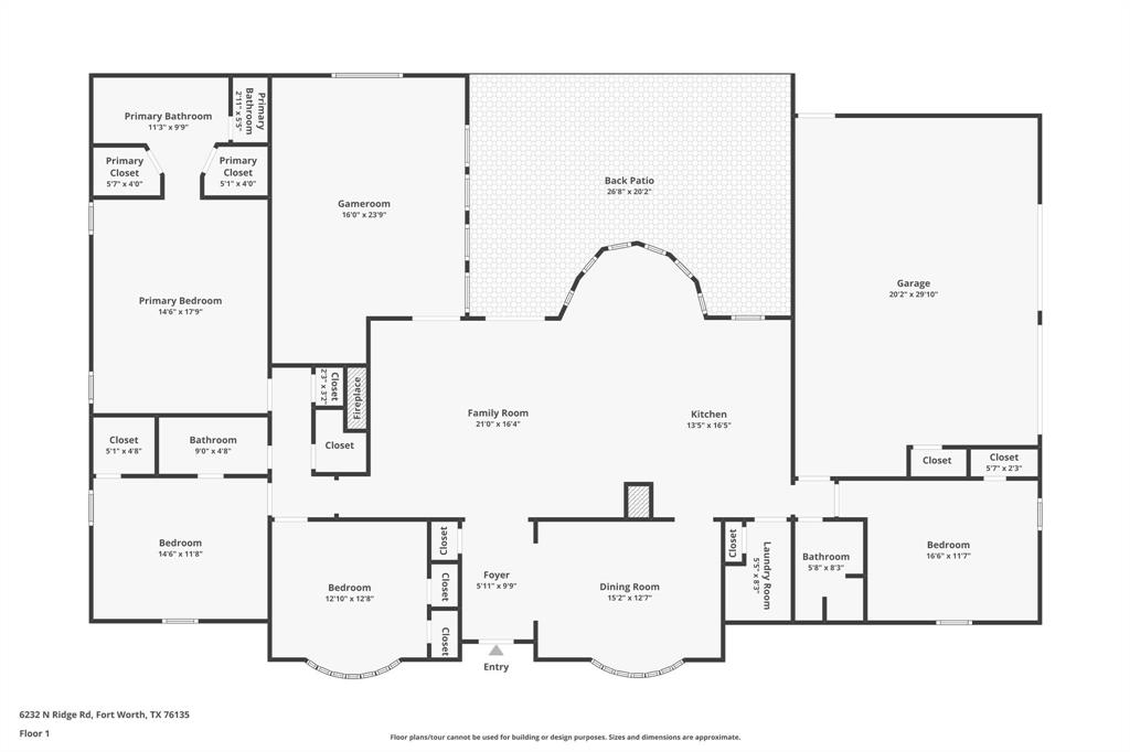 6232 North Ridge Road Fort Worth, TX 76135 - Photo 29 of 29 a picture of a wall with a white wall and a white refrigerator