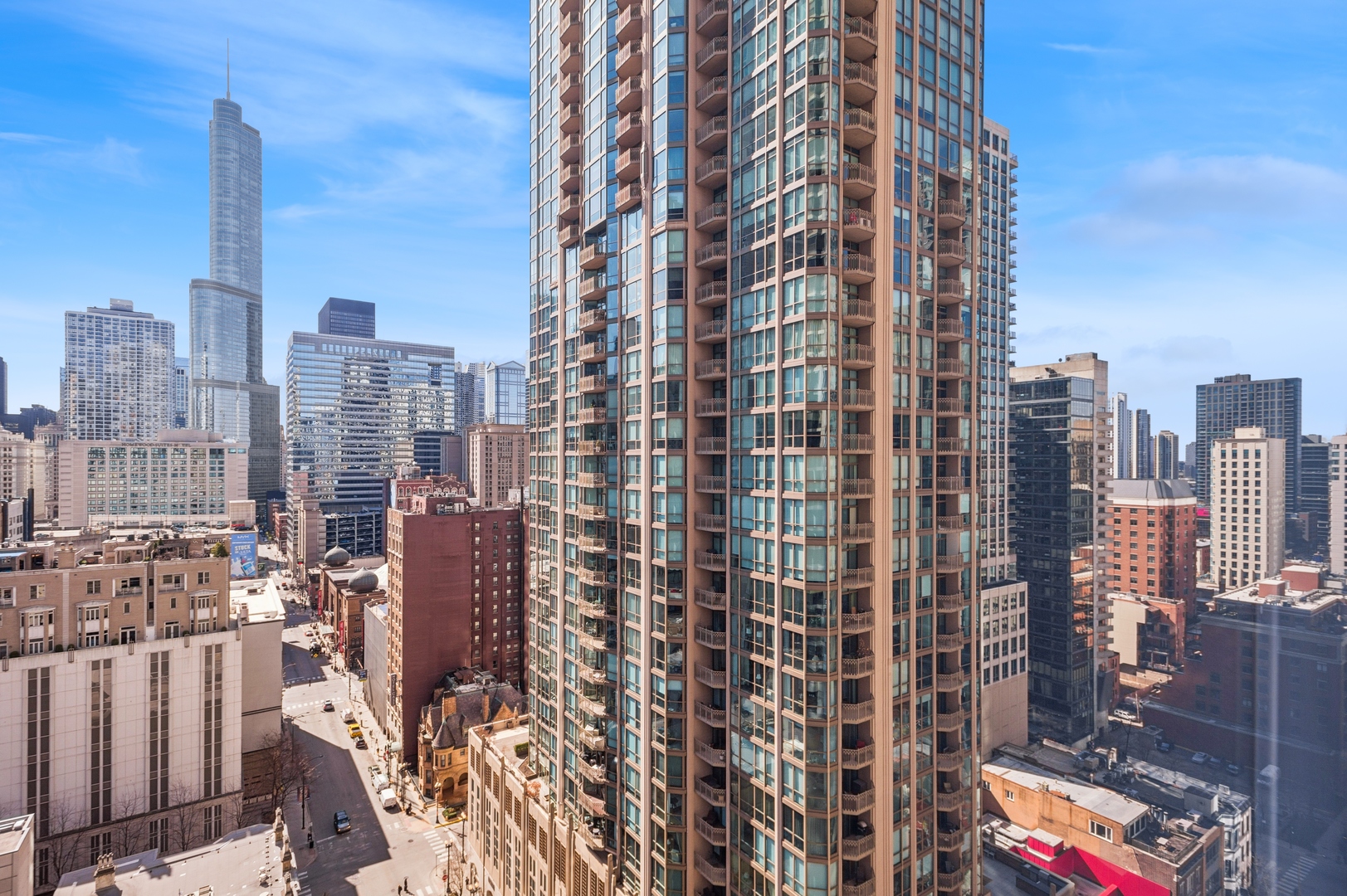 30 East Huron Street, Unit 2003 Chicago, IL 60611 - Photo 13 of 24 a view of a city with tall buildings