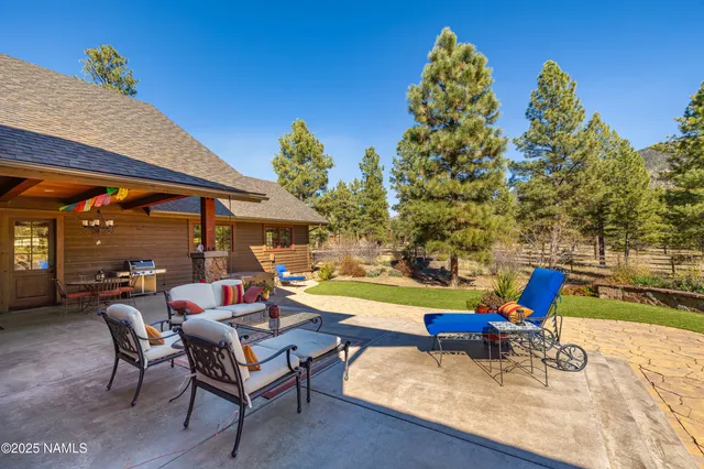 a house with trees in front of it