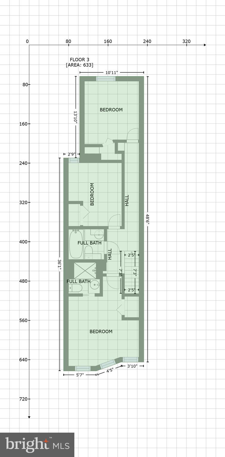 1432 Riverside Avenue Baltimore, MD 21230 - Photo 38 of 38 GLA Floor Plan