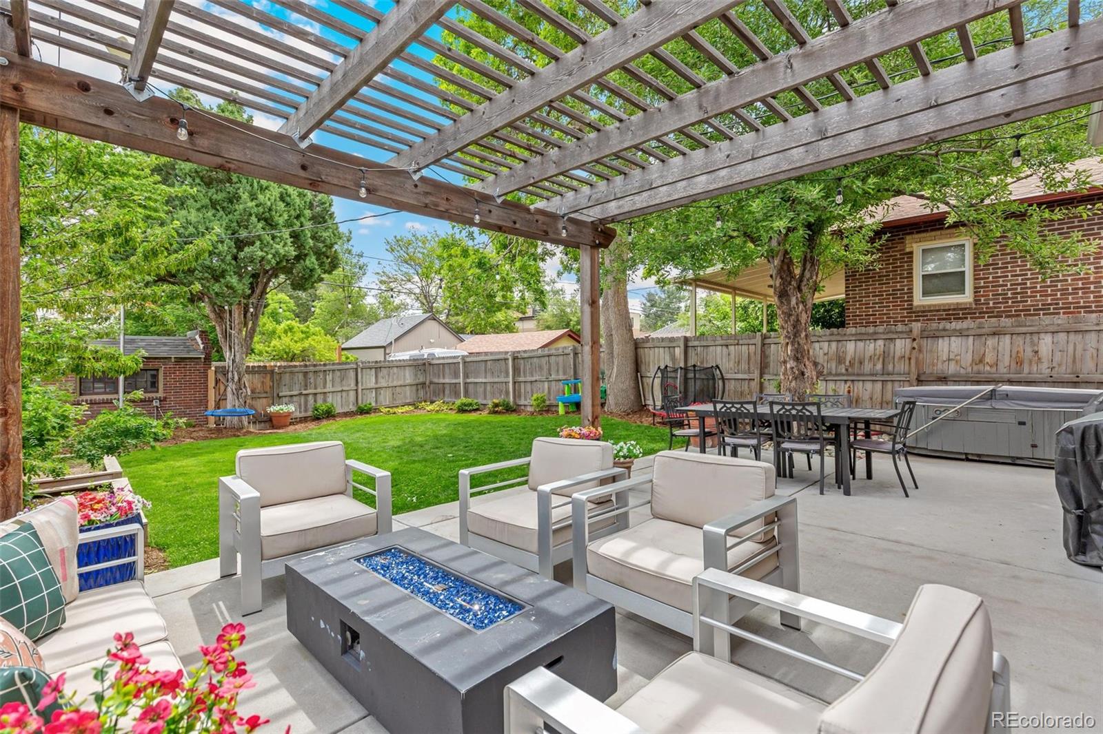 3612 Perry Street Denver, CO 80212 - Photo 33 of 50 a view of yard with seating area and furniture