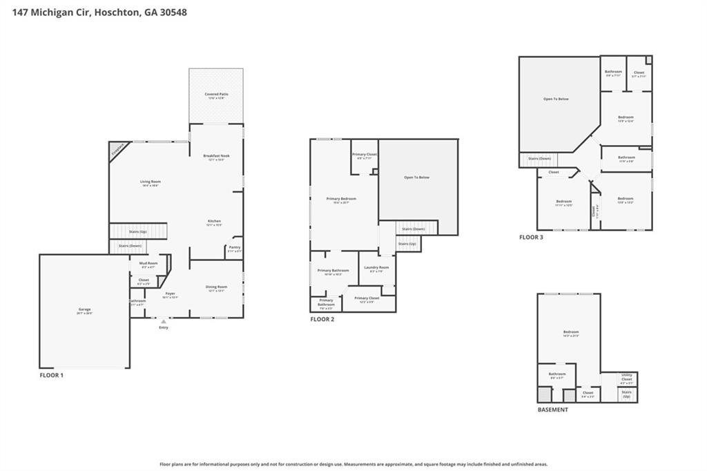 147 Michigan Circle Hoschton, GA 30548 - Photo 85 of 85 a picture of a floor plan