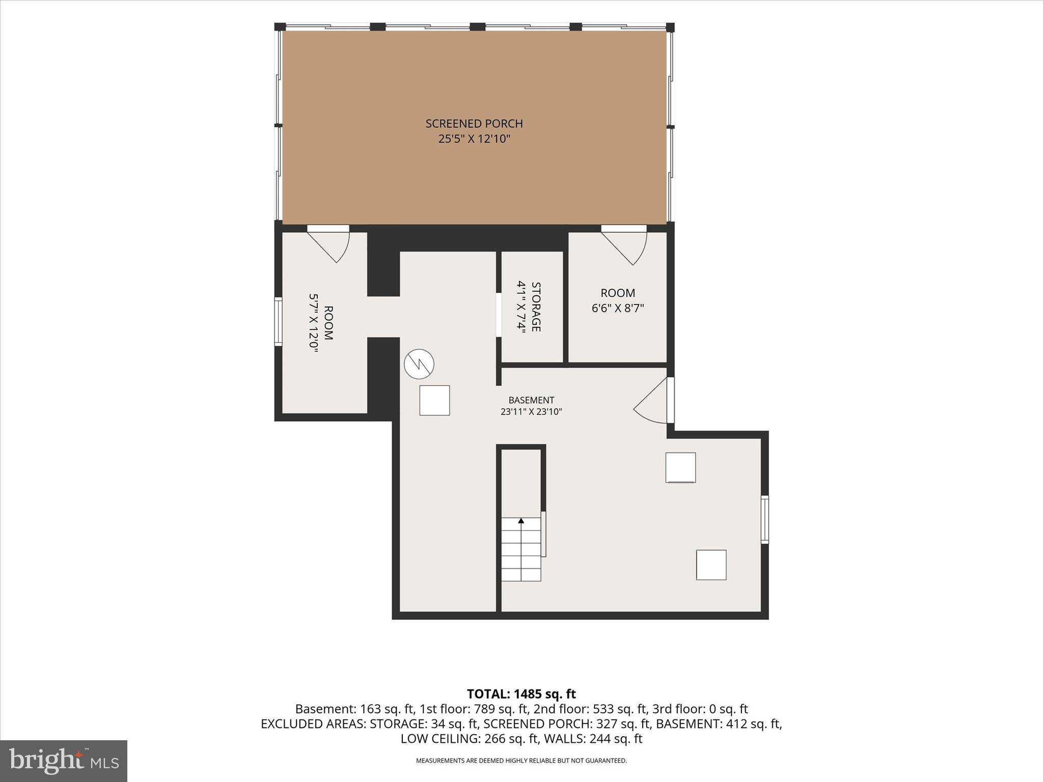 6022 Old Harford Road Baltimore, MD 21214 - Photo 7 of 7 Lower Level Floor Plan