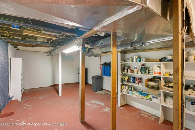 a view of storage and utility room