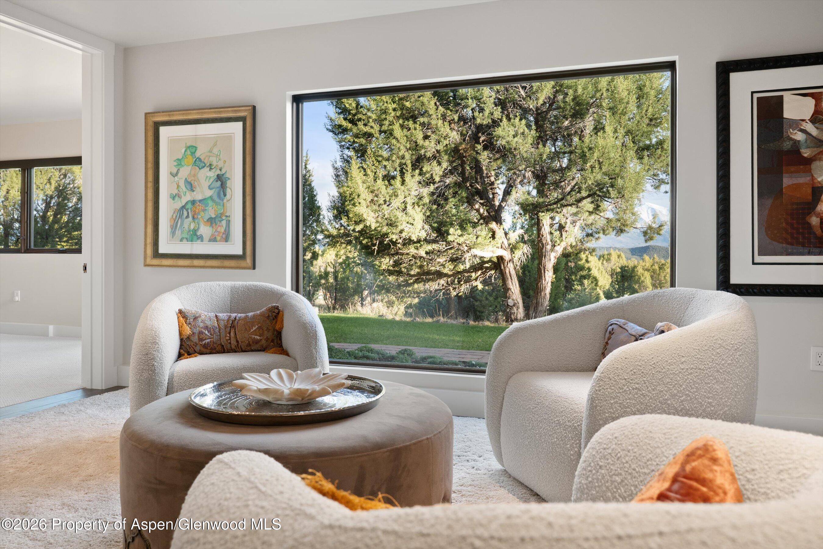 258 Monarch Road Glenwood Springs, CO 81601 - Photo 40 of 73 a living room with furniture and a large window