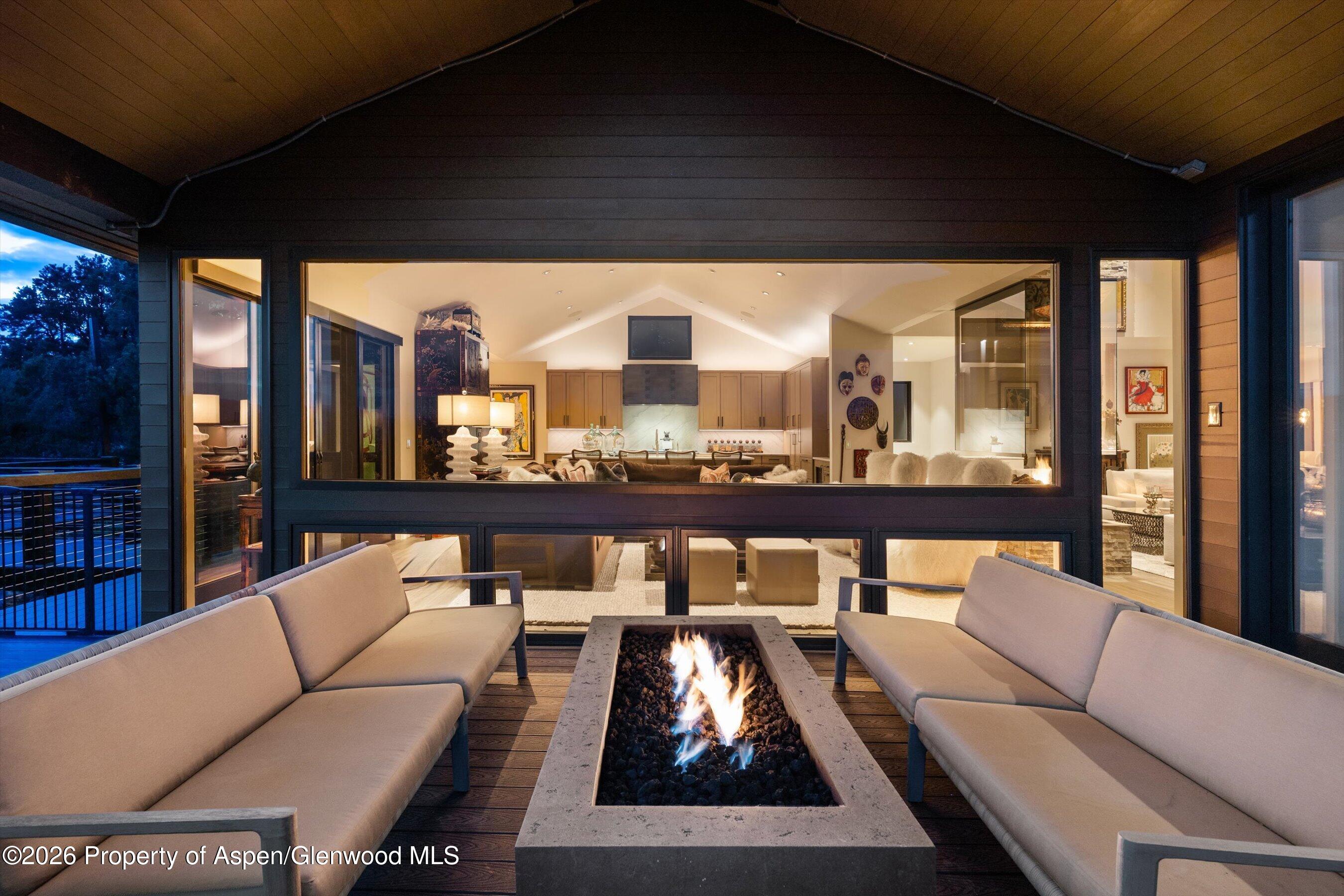 258 Monarch Road Glenwood Springs, CO 81601 - Photo 53 of 73 a living room with furniture and a view of kitchen