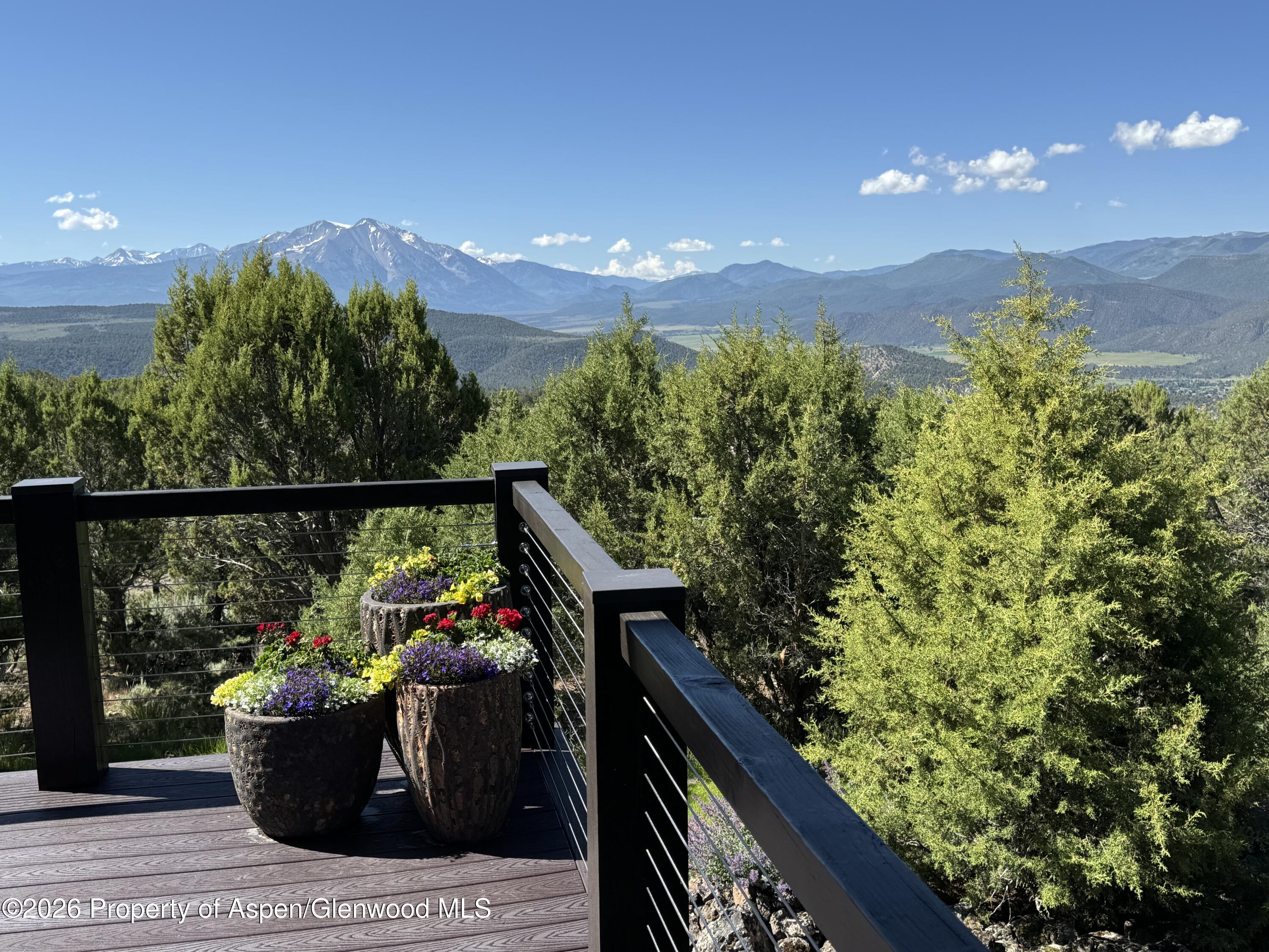 258 Monarch Road Glenwood Springs, CO 81601 - Photo 66 of 73 view of Mt. Sopris from deck