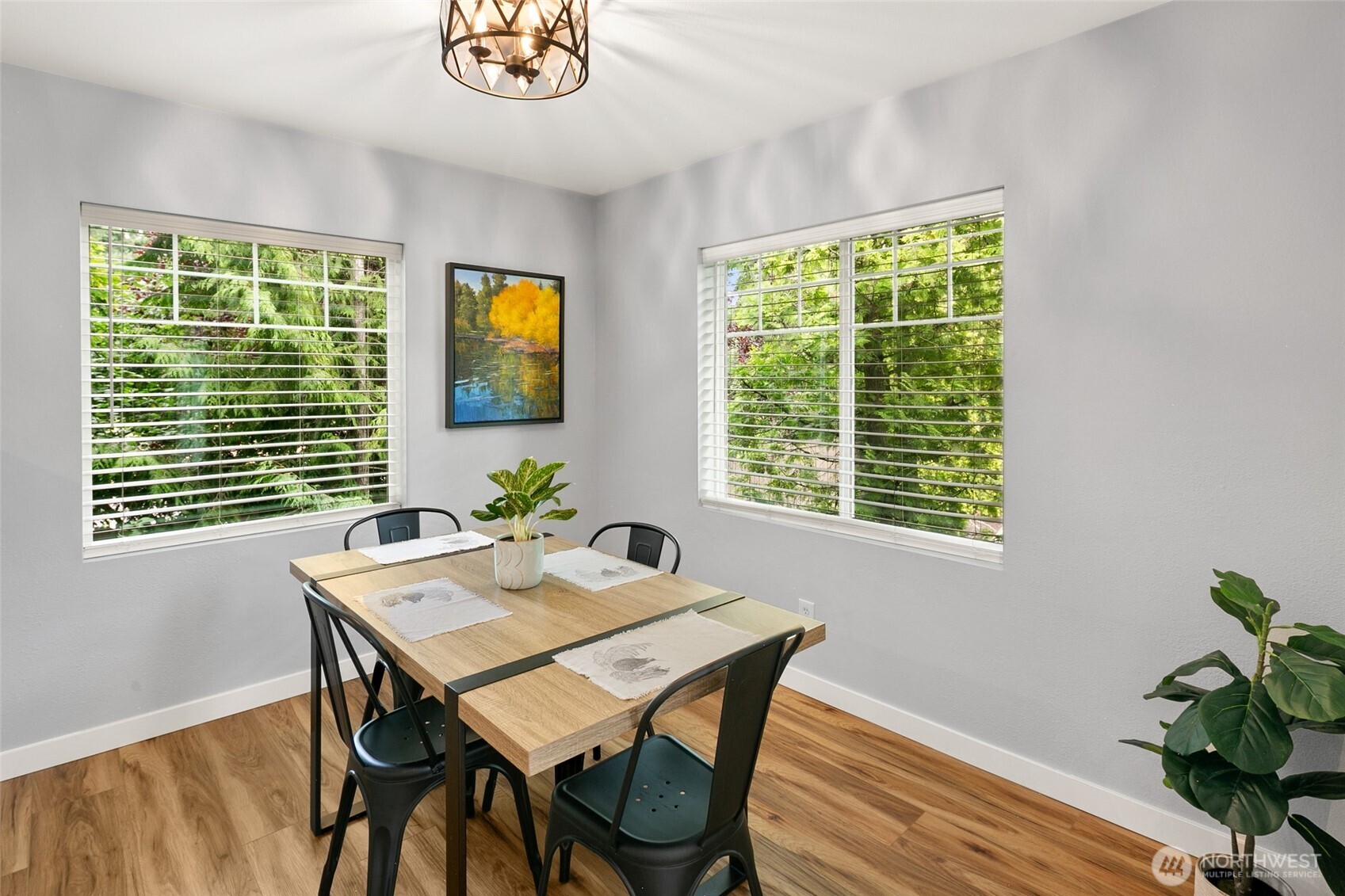 15150 140th Way Southeast, Unit M201 Renton, WA 98058 - Photo 5 of 27 a view of a dining room with furniture window and outside view