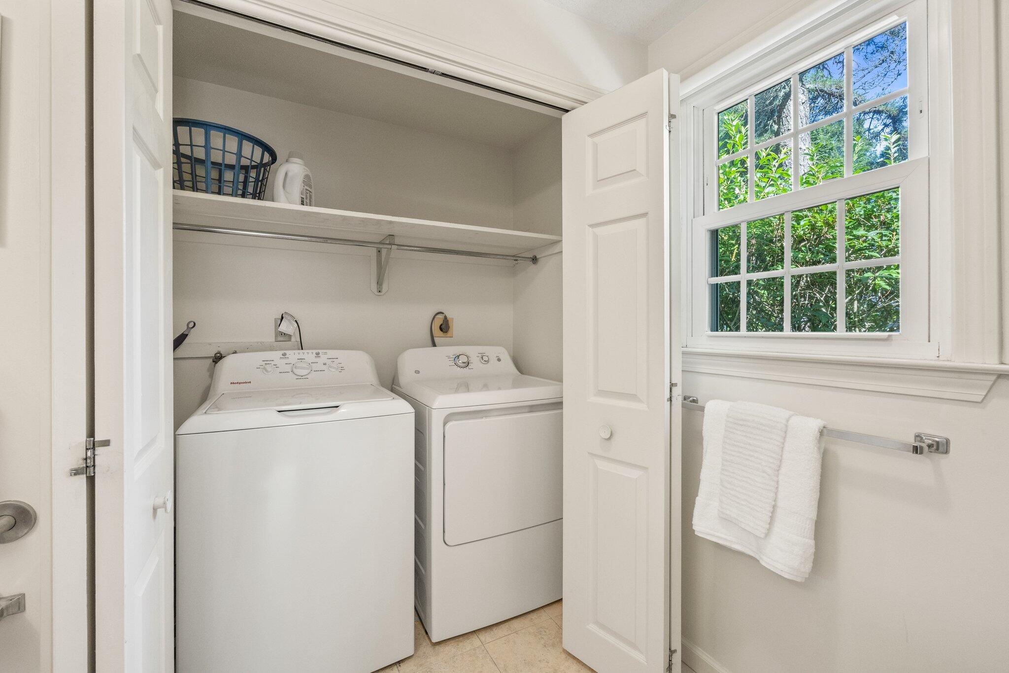 22 Debs Hill Road, Unit 6A Yarmouth Port, MA 02675 - Photo 17 of 30 a utility room with dryer and washer
