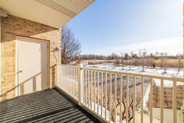 a view of balcony with city view