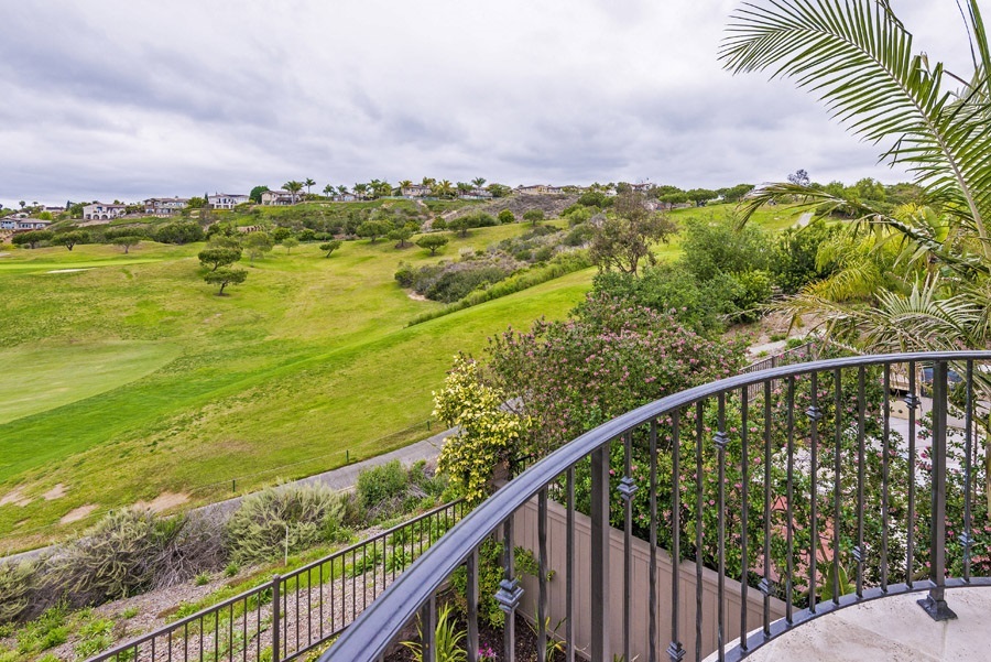 1356 Ranch Road Encinitas, CA 92024 - Photo 14 of 25 The balcony off of the master has been extended by the sellers and upgraded with travertine tile.