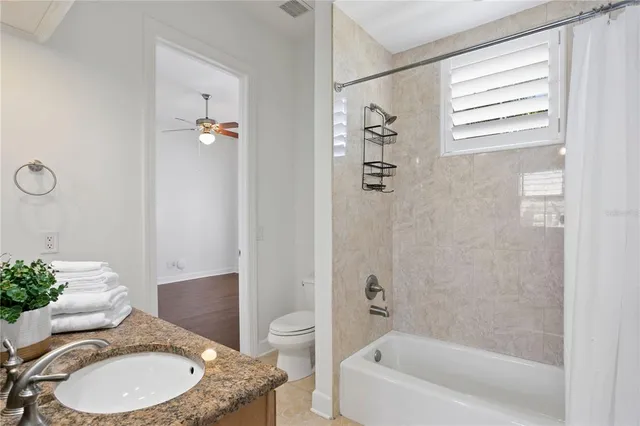 a view of hallway with shower