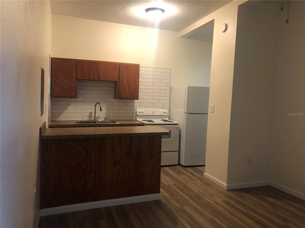 161 West 2nd Avenue Pierson, FL 32180 - Photo 8 of 31 a kitchen with a sink and a refrigerator