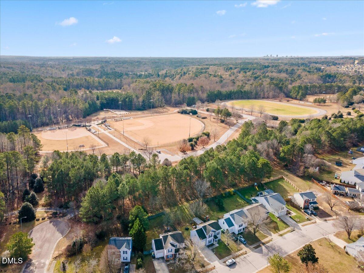 4708 River Boat Landing Court Raleigh, NC 27604 - Photo 46 of 61 an aerial view of residential houses with outdoor space and river